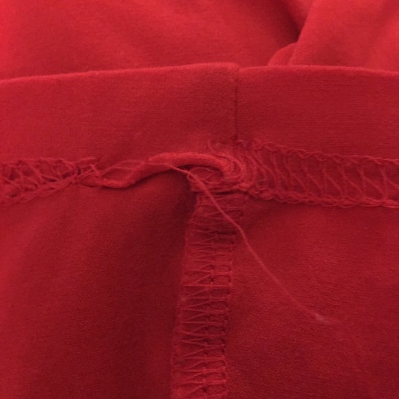 Red St. John Short Sleeved Shirt Size Large - Picture 5 of 6